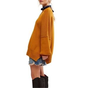 Easy Street Tunic Sweater in Inca Gold (Orange/Brown)